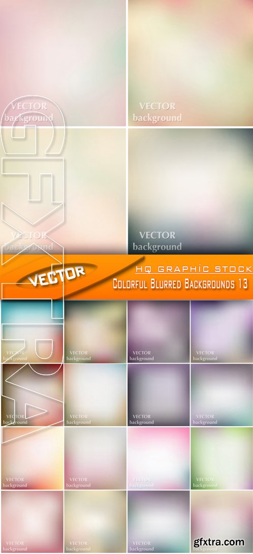Stock Vector - Colorful Blurred Backgrounds 13