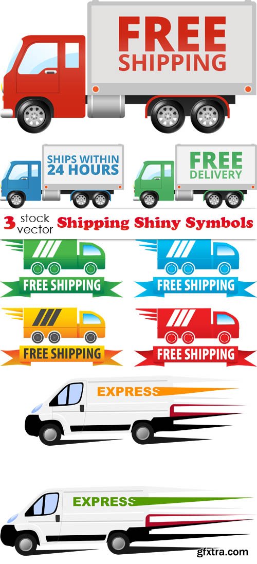 Vectors - Shipping Shiny Symbols