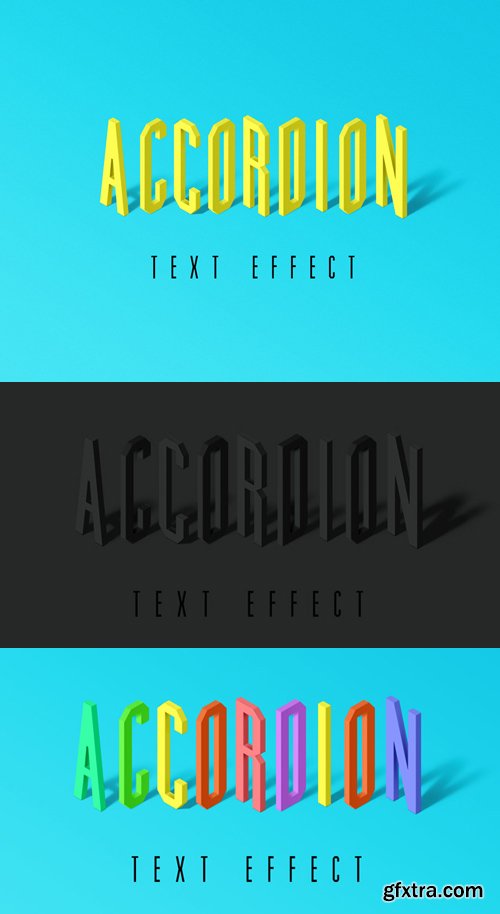 Accordion Psd Text Effect