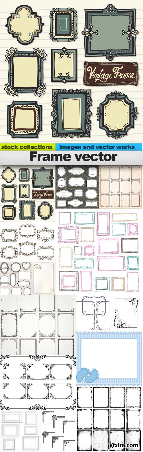 Frame Vectors 15xEPS