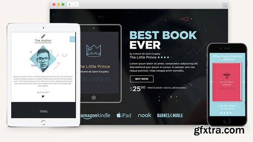 E-Book HTML5 Book Landing Page