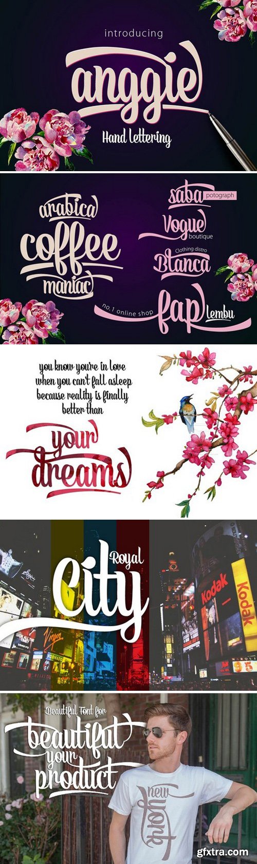 CM - Anggie lettering typeface 288812