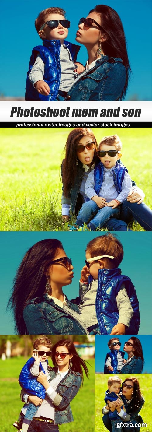 Photoshoot mom and son