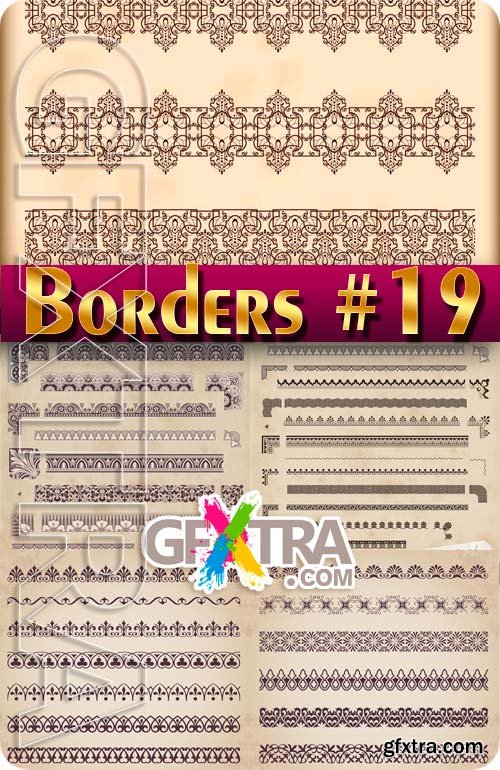 Vintage elements and borders #19 - Stock Vector