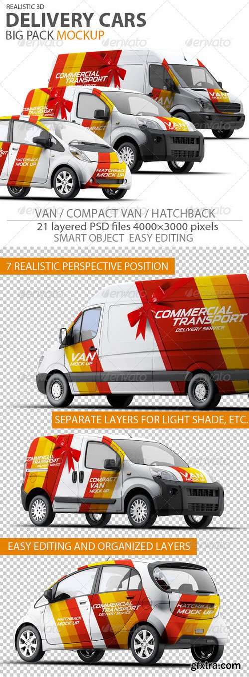 Graphicriver - Cars Mock-up 7458815