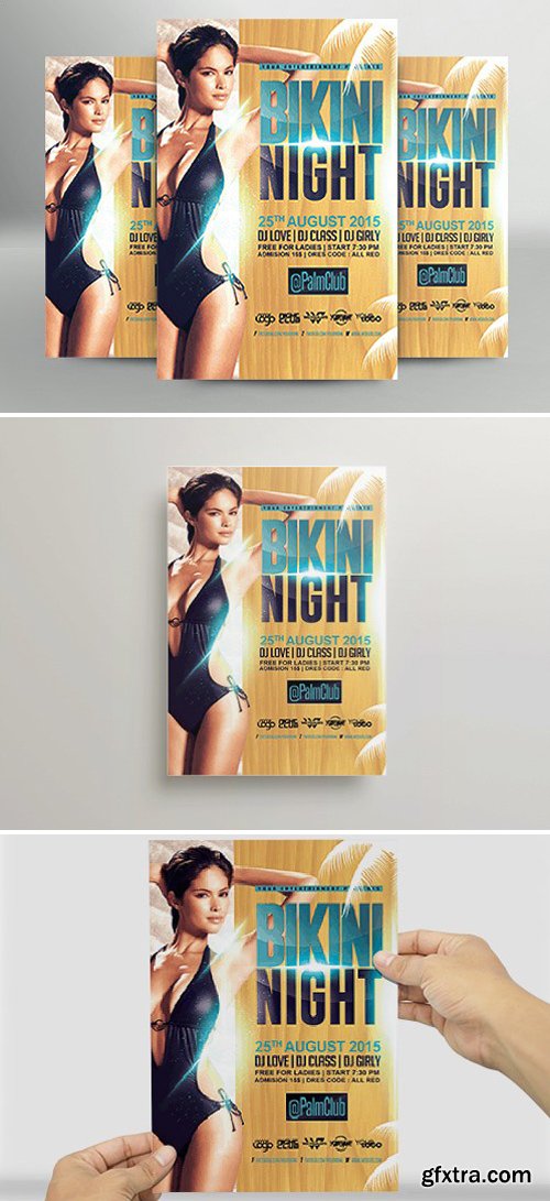 Bikini Night Flyer Template