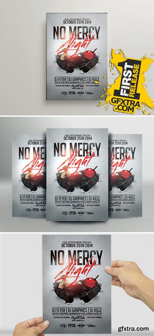 No Mercy Flyer Template