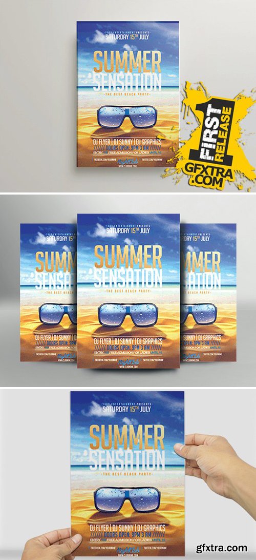 Summer Sensation Flyer Template