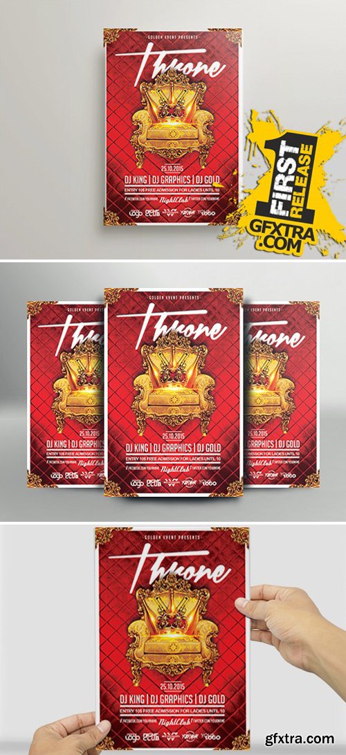 Throne Flyer Template