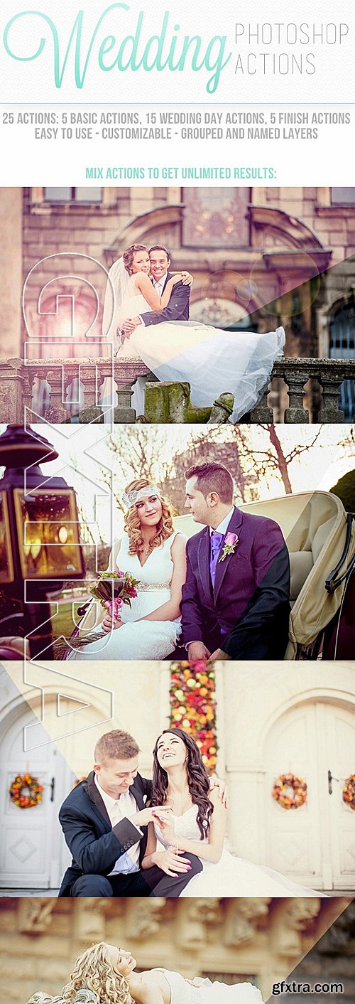 GraphicRiver - Wedding Photoshop Actions 11693121