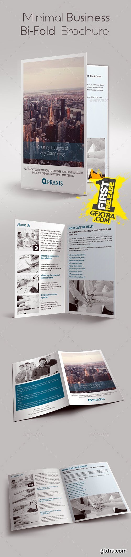 GraphicRiver - Minimal Business Bi-Fold Brochure 10516890