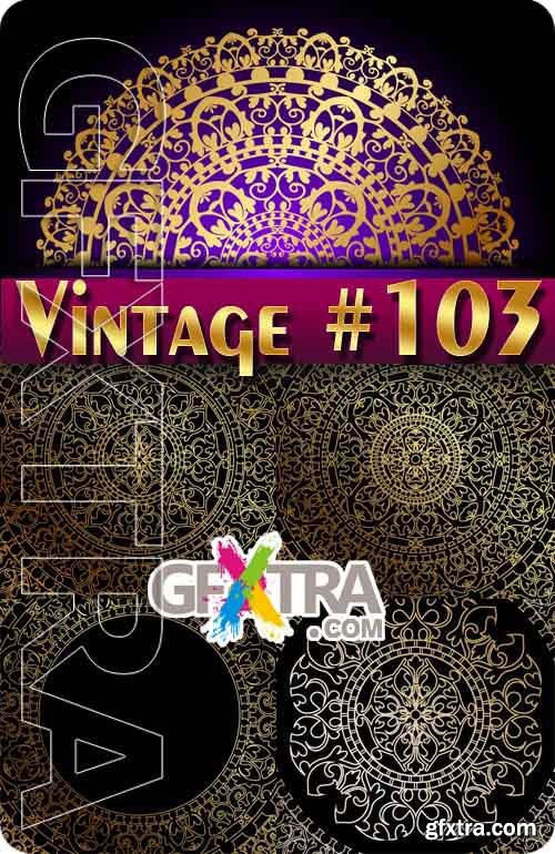 Vintage backgrounds #103 - Stock Vector