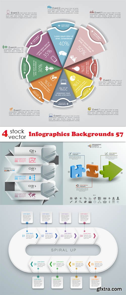 Vectors - Infographics Backgrounds 57