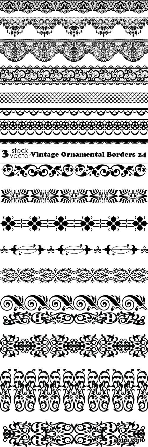 Vectors - Vintage Ornamental Borders 24