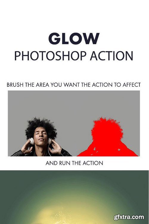 GraphicRiver Glow Photoshop Action 11735615
