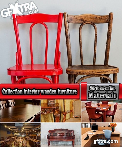 Collection interior wooden furniture kitchen table bench armchair hall 25 HQ Jpeg