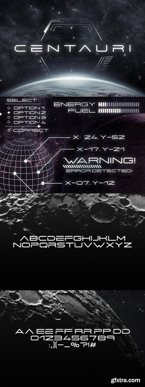CM292127 - Centauri - Futuristic Font