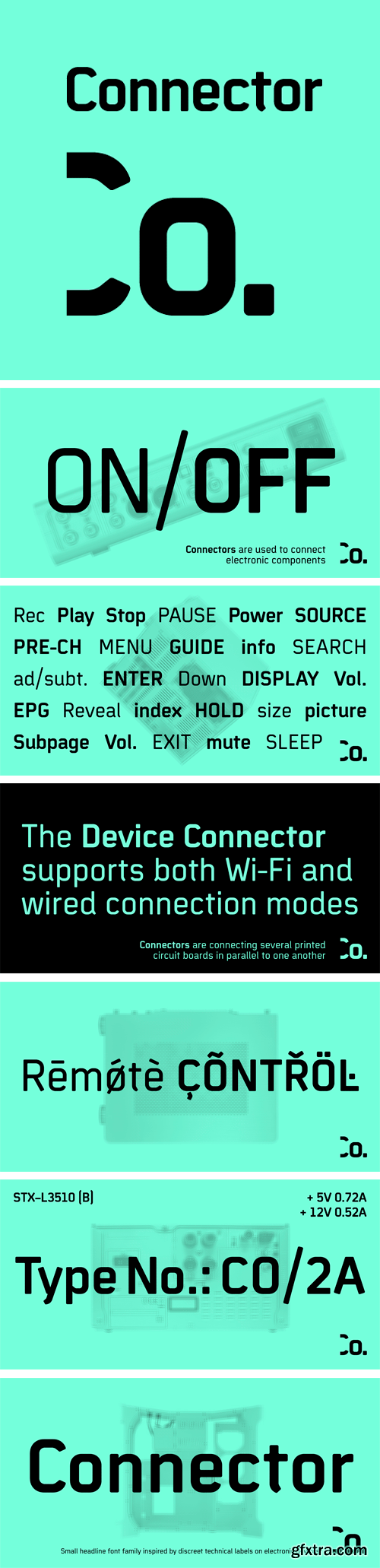 Connector Font Family