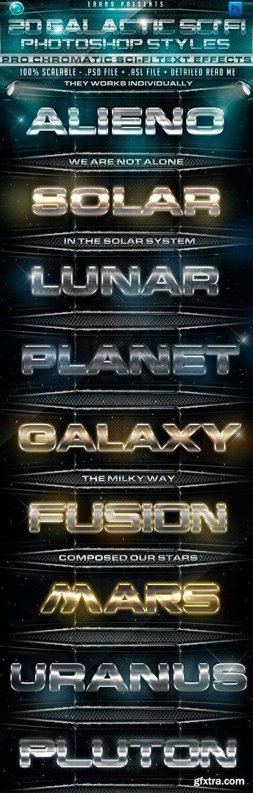 GraphicRiver - 20 Galactic Sci Fi PS Styles 1133226