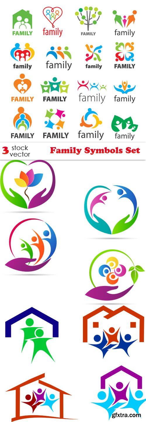 Vectors - Family Symbols Set