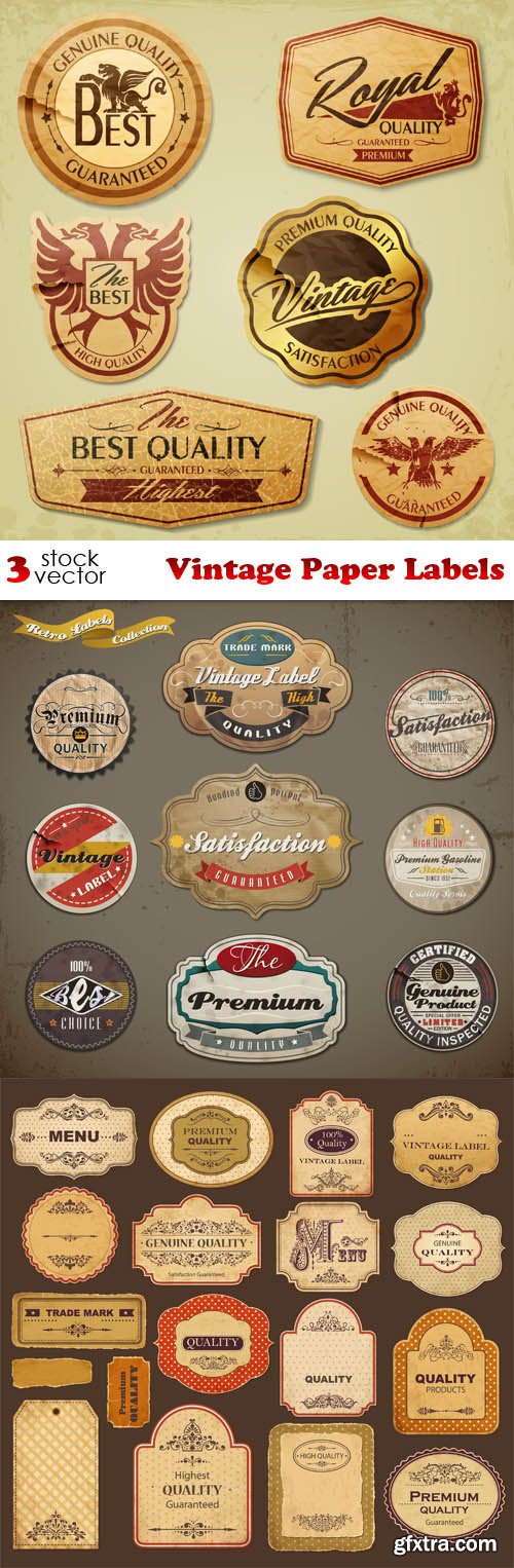Vectors - Vintage Paper Labels