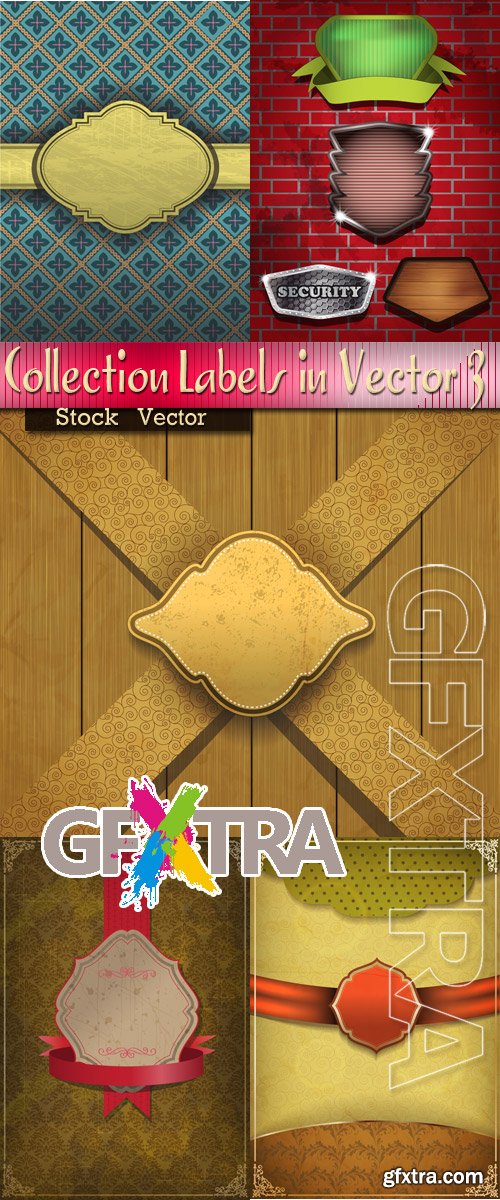 Collection Labels in Vector - Vintage