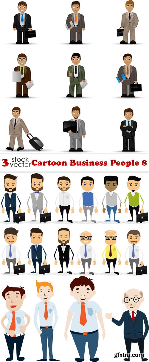 Vectors - Cartoon Business People 8