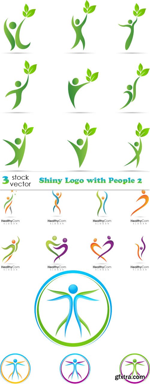 Vectors - Shiny Logo with People 2