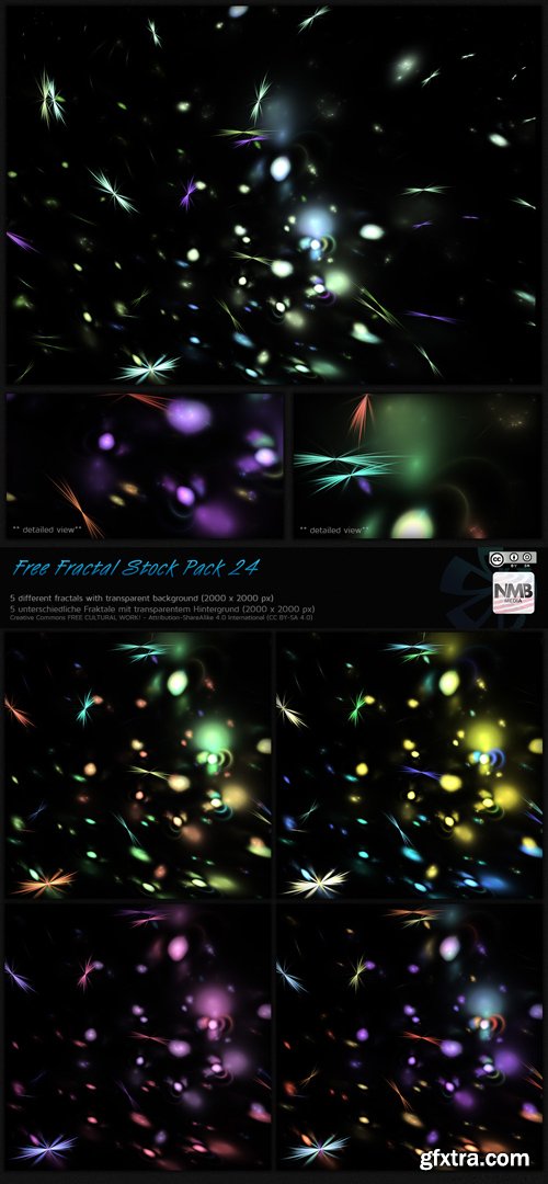 Fractal Backgrounds - Transparent PNG Overlay, part 21