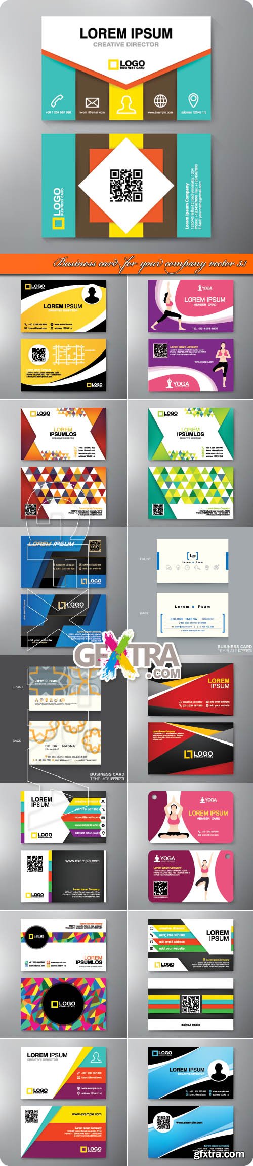 Business card for your company vector 33