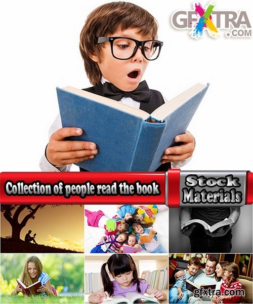 Collection of people read the book reading girl child family man 25 HQ Jpeg