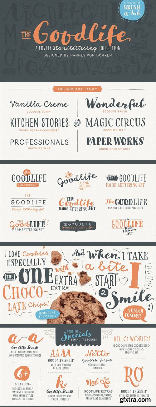 Goodlife - A Lovely Handlettering Collection 7xOTF $99 NEW!