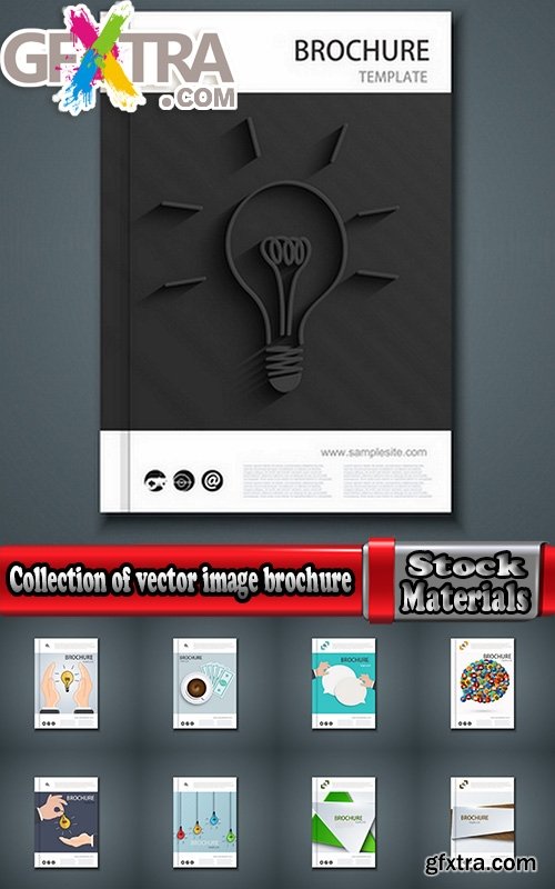 Collection of vector image brochure flyer banner #13-25 Eps