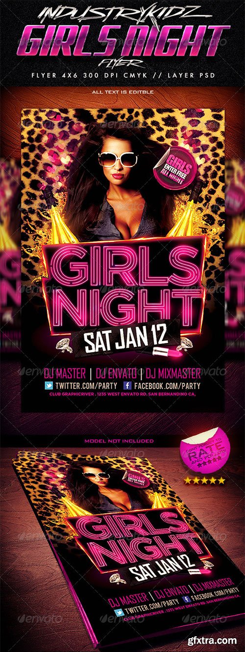 GraphicRiver - Girls Night Party Flyer 3719078