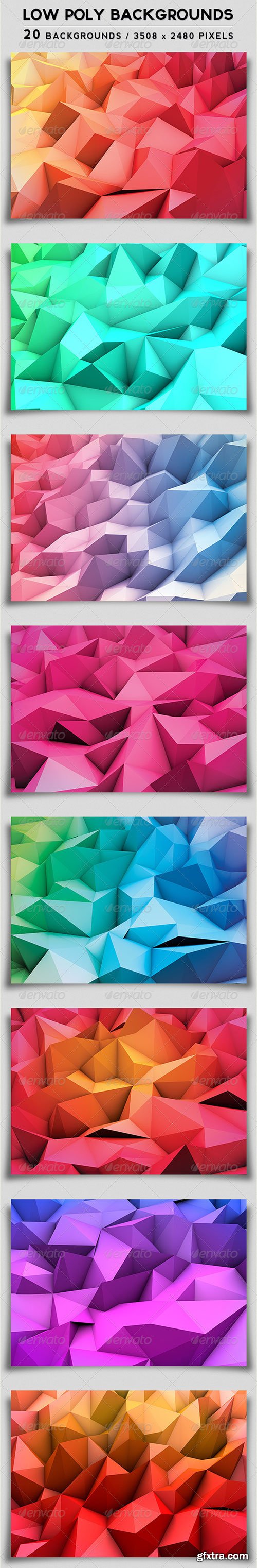 GraphicRiver - Low Poly Backgrounds
