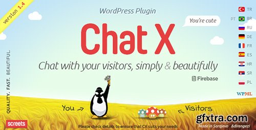 CodeCanyon - Chat X v1.4.3 - WordPress Chat plugin for Sales & Support - 6639389