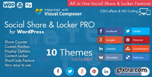 CodeCanyon - Social Share & Locker Pro v5.1 - Wordpress Plugin - 8137709