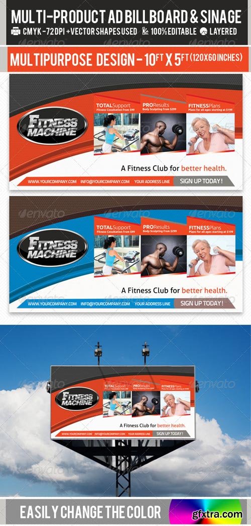 GraphicRiver - Multi-Product-Ad-Sinage-Billboard PSD Template 2354992