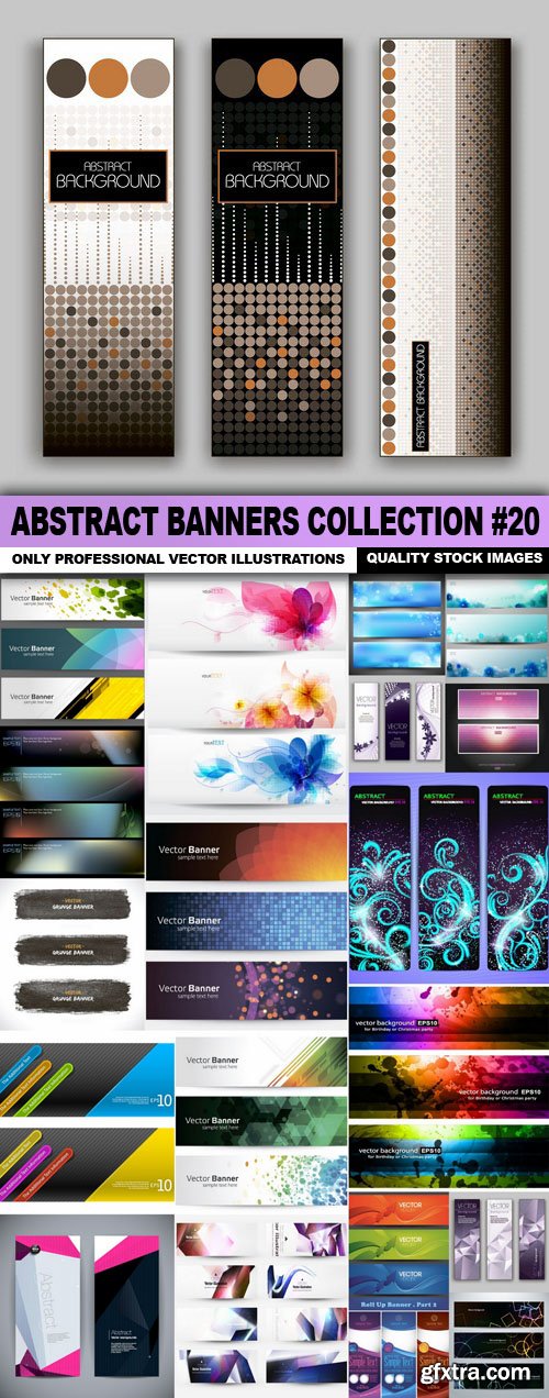 Abstract Banners Collection #20 - 20 Vectors