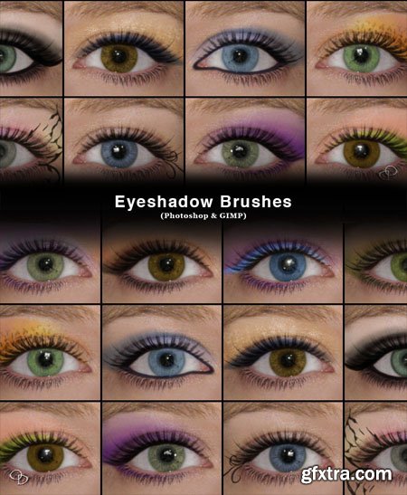 Eyeshadow Brushes for Photoshop and GIMP