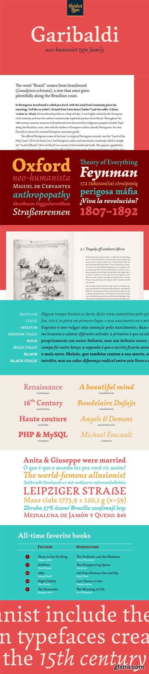 Garibaldi - A Text Typeface Based on Humanist Calligraphy NEW!
