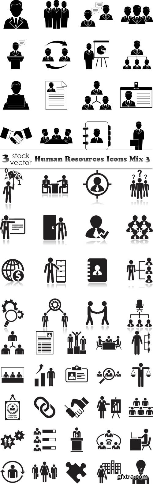Vectors - Human Resources Icons Mix 3