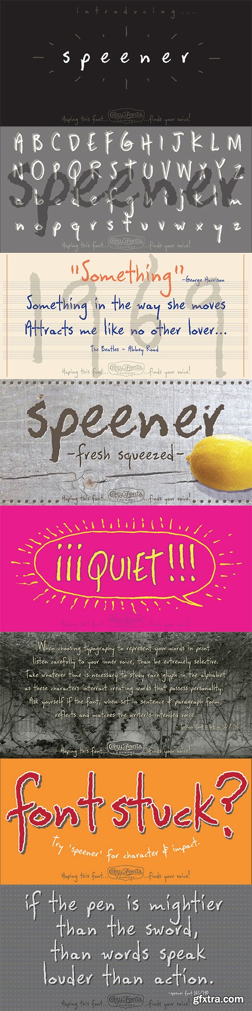 Speener - A Casual, Handwritten Font