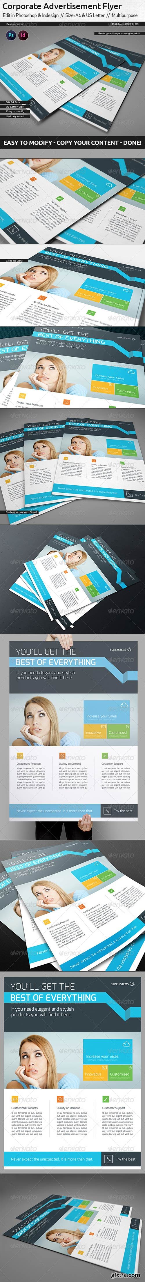 GraphicRiver - Corporate Flyer / Ad Template / US Letter / Din A4