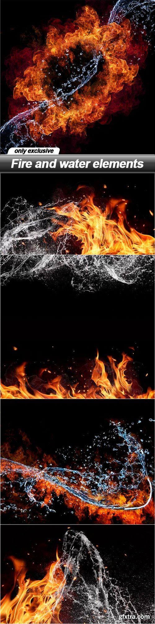 Fire and water elements - 5 UHQ JPEG