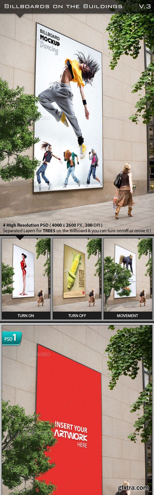 Graphicriver - 11803144 Billboards On The Buildings Mockup