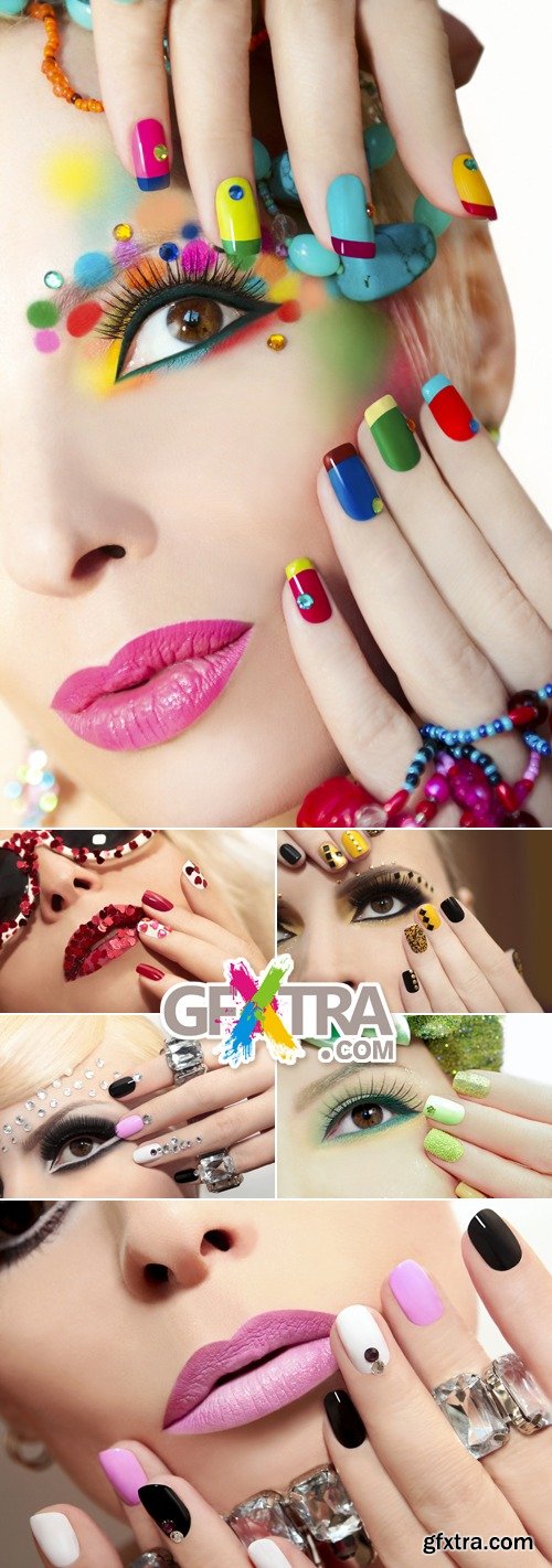 Stock Photo - Makeup & Manicure