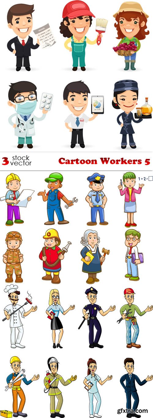 Vectors - Cartoon Workers 5