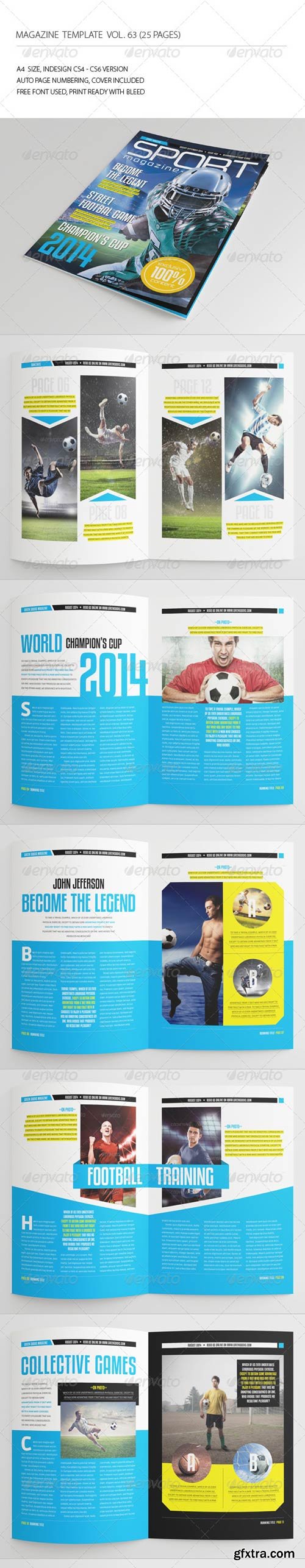 GraphicRiver - 25 Pages Sport Magazine Vol63 - 8083034