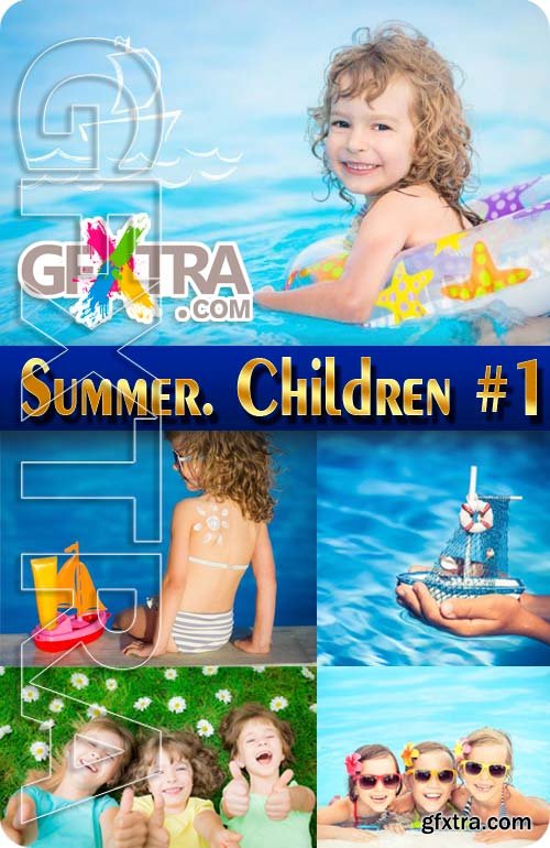 Summer. Children #1 - Stock Photo